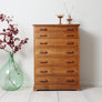 Vintage Oak Apothecary Haberdashery Drawers.