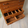 Vintage Oak Apothecary Haberdashery Drawers.