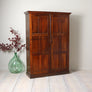 Antique Oak School Storage Cupboard Kitchen Larder 2908g