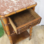 antique_faux_bamboo_marble_french_nightstand_bedside_table