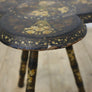 antique_kashmiri_decorative_tripod_table_painted_stool.