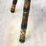 antique_kashmiri_decorative_tripod_table_painted_stool.