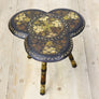 antique_kashmiri_decorative_tripod_table_painted_stool.