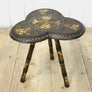 antique_kashmiri_decorative_tripod_table_painted_stool.