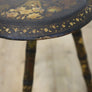 antique_kashmiri_decorative_tripod_table_painted_stool.