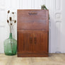 Vintage Art Deco Walnut Drinks Cabinet 1005b