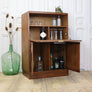 Vintage Art Deco Walnut Drinks Cabinet 1005b