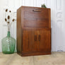 Vintage Art Deco Walnut Drinks Cabinet 1005b