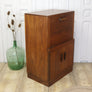 Vintage Art Deco Walnut Drinks Cabinet 1005b