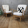 Ercol Model 364 Boucle Easy Chair (Two of a Pair) 1407d