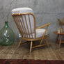 Ercol Model 364 Boucle Easy Chair (Two of a Pair) 1407d