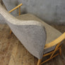 Rare Mid Century Ercol 'Model 312' Boucle Wingback Sofa - 1708l