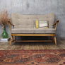 Rare Mid Century Ercol 'Model 312' Boucle Wingback Sofa - 1708l