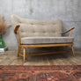 Rare Mid Century Ercol 'Model 312' Boucle Wingback Sofa - 1708l