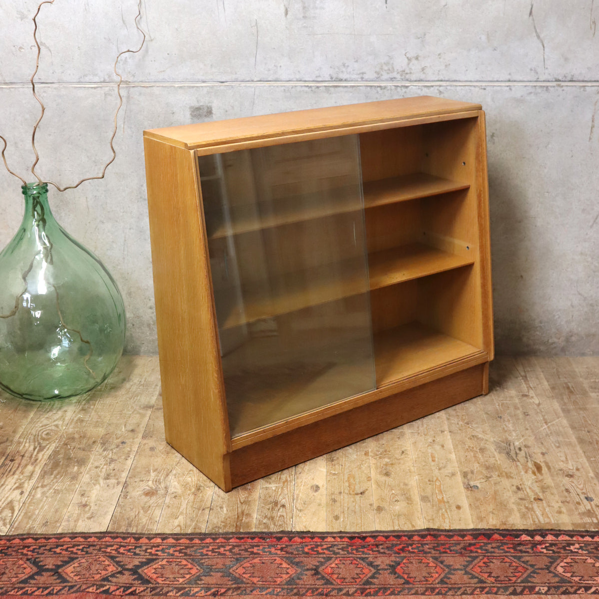 Mid Century Vintage G Plan Oak Brandon Display 2 1611c