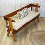 Reclaimed Mid Century Medium Church Pew Bench 2704i