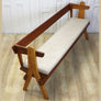 Reclaimed Mid Century Large Church Pew Bench 2704h