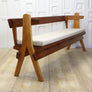 Reclaimed Mid Century Large Church Pew Bench 2704h