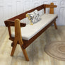 Reclaimed Mid Century Large Church Pew Bench 2704h