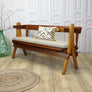 Reclaimed Mid Century Medium Church Pew Bench 2704i