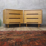 Stag 'C' Range Oak Three Drawer Chest of Drawers (One of a Pair) - 1606b