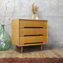 Stag 'C' Range Oak Three Drawer Chest of Drawers (One of a Pair) - 1606b