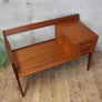 Vintage Chippy Heath Teak Telephone Seat - 0505d