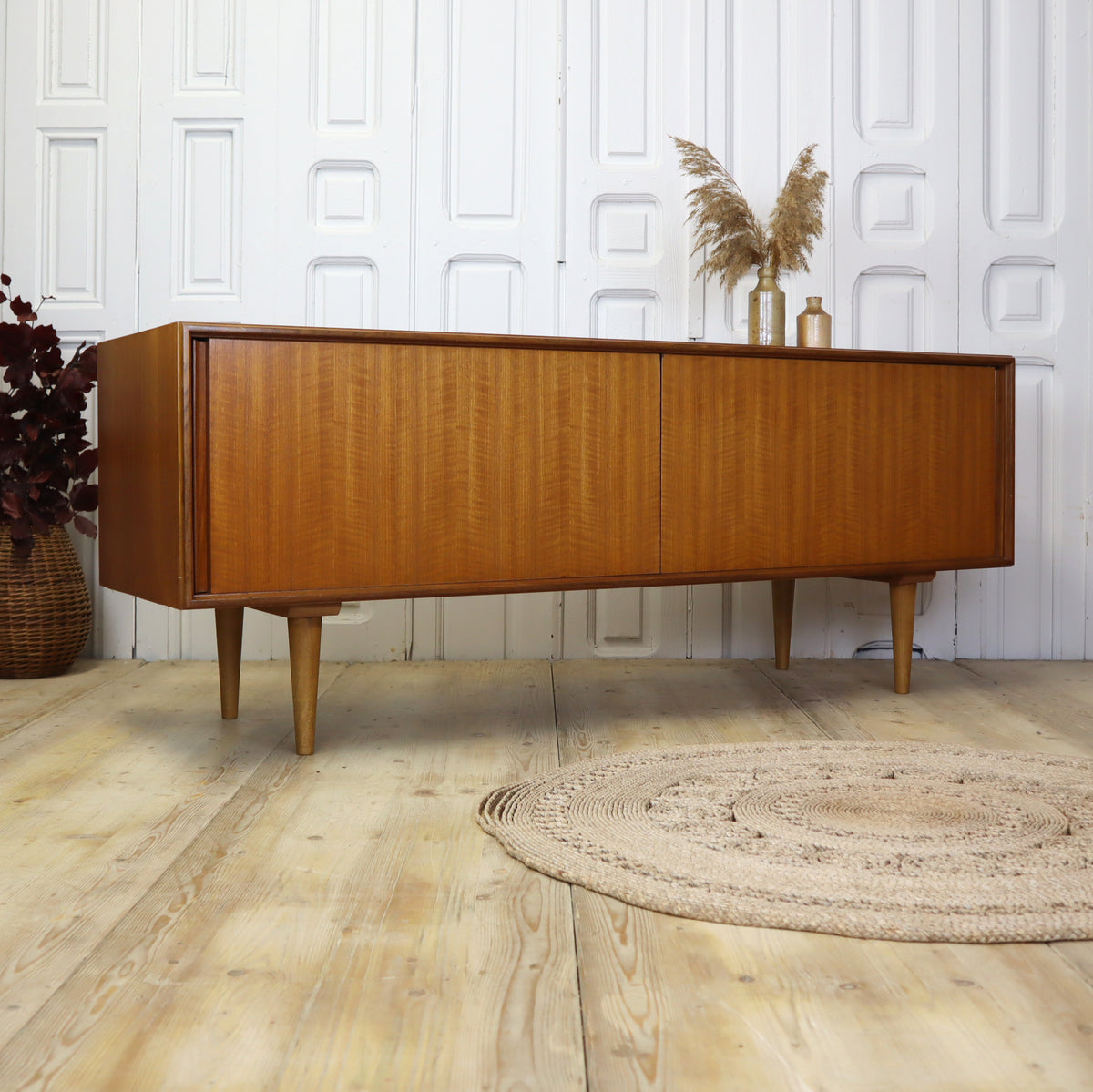 Vintage G-Plan Media Record Vinyl Cabinet 2709b – Mustard Vintage