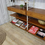 X2 Bays of Vintage White Ladderax Modular Shelving 2303d