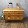 vintage_mid_century_oak_architects_plan_chest_map_drawers
