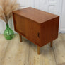 Vintage Teak Mid Century Record Cabinet 0705c