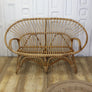 Vintage Bohemian Bamboo Cane Sofa 1005f