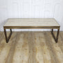 vintage_brass_travertine_coffee_table_midcentury
