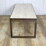 vintage_brass_travertine_coffee_table_midcentury