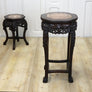 vintage_chinese_carved_marble_hardwood_plant_stand_jardiniere_antique_table