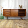 Vintage E.W. Bach Danish Teak Sideboard 2507g