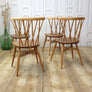 Four Vintage Ercol Model 376 Candlestick Chiltern Chairs 1603c