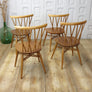 Four Vintage Ercol Model 376 Candlestick Chiltern Chairs 1603c