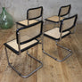 X4 Vintage Cesca Cantilever Cane Chairs - 0505c