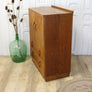 Vintage Oak Art Deco Cupboard Tallboy Drawers 2202m