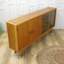 vintage_meredew_oak_display_cabinet_sideboard