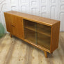 vintage_meredew_oak_display_cabinet_sideboard