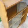 vintage_mid_century_oak_glazed_display_cabinet_bookcase