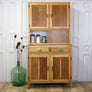 Vintage Oak Freestanding Kitchen Larder Cabinet 0404k