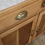 Vintage Oak Freestanding Kitchen Larder Cabinet 0404k