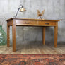 Mid Century Rustic Oak School Desk - 2010a