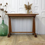 vintage_oak_art_deco_rustic_desk_side_table