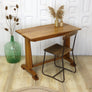 vintage_oak_art_deco_rustic_desk_side_table