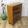 Vintage Oak Glazed Display Cabinet 1005d
