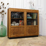 vintage_oak_glazed_display_cupboard_bookcase